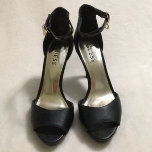 Guess open toe heels